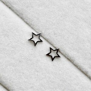 925 Sterling Silver Star Stud Earrings Constellation Jewelry Star Studs Small